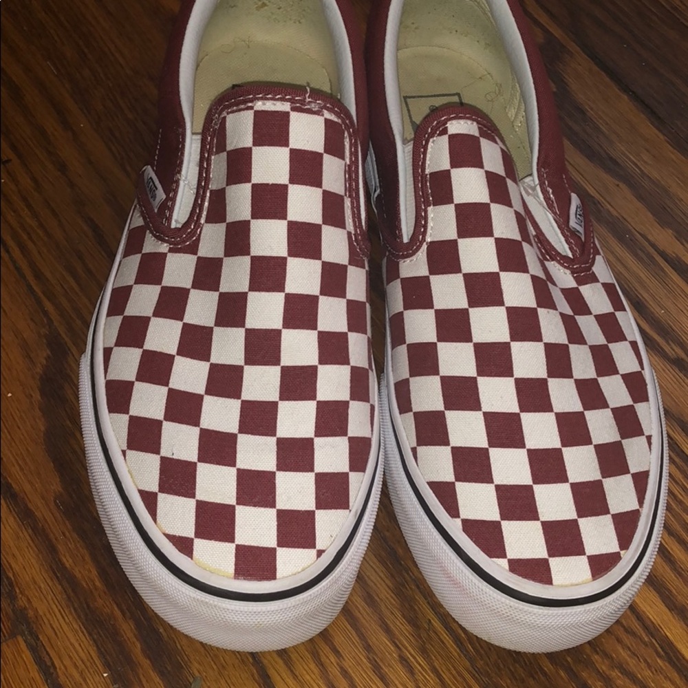 Classic slip-on Vans checkerboard